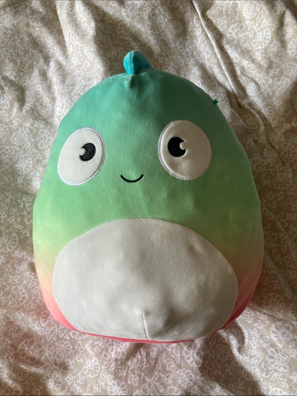 Squishmallows Green-to-Pink Gradient Cute Character Plush